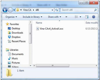 copy file OCX vào đường dẫn