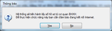 thông báo kiểm tra kết nối internet